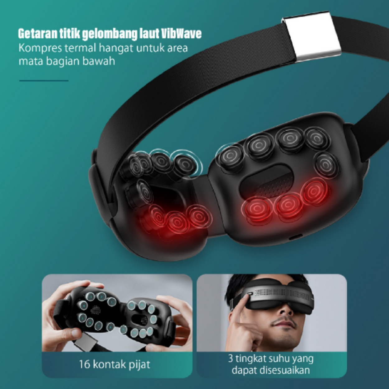 PHILIPS Eye Massage Alat Pijat temperature/Not squeeze eyes/3D stereo sound effect