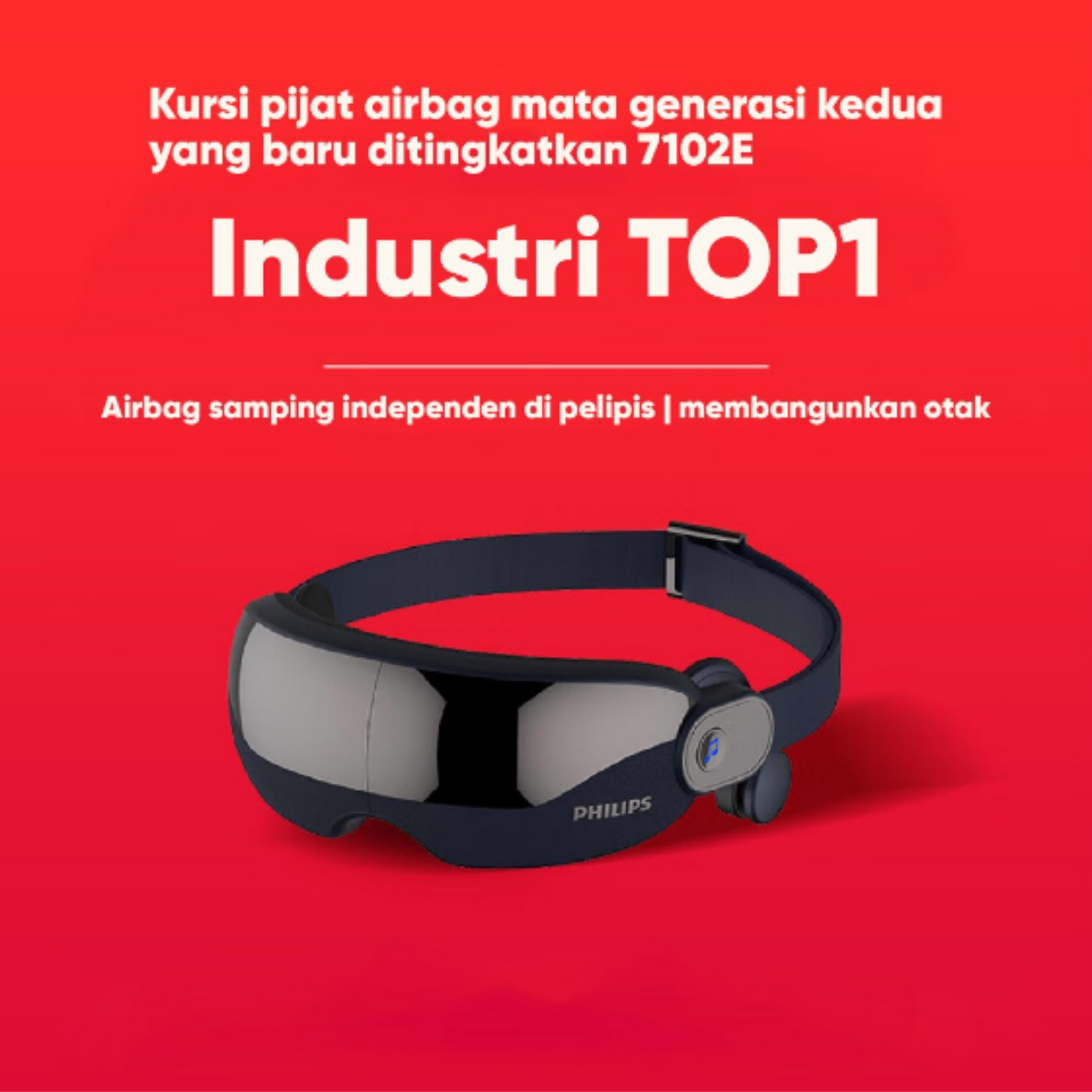 PHILIPS Eye Massage Pijat Area Mata with Music Audio Bluetooth/5 massage modes/3D hollow vision design