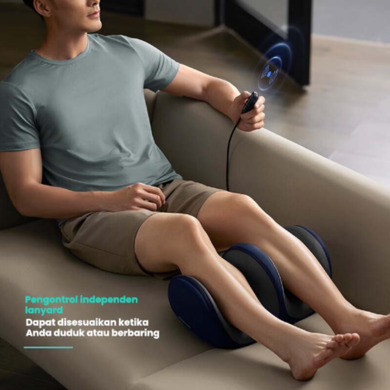 PHILIPS Massage Leg Hamstring PPM6331 Mesin Pemijat Kaki Pijat Kaki Otomatis Dengan Kompres Panas