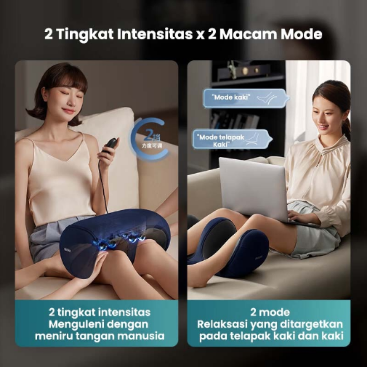 PHILIPS Massage Leg Hamstring PPM6331 Mesin Pemijat Kaki Pijat Kaki Otomatis Dengan Kompres Panas
