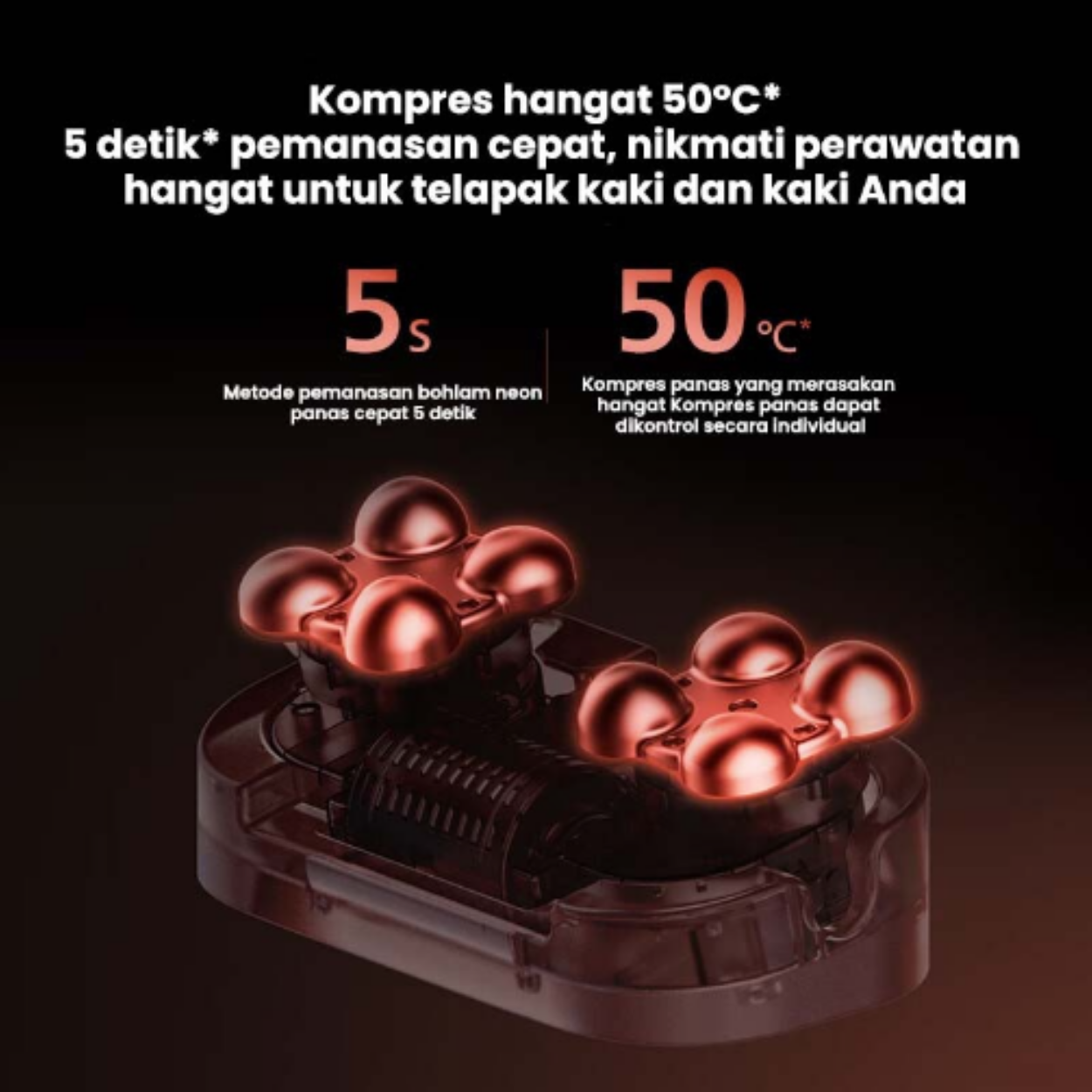 PHILIPS Massage Leg Hamstring PPM6331 Mesin Pemijat Kaki Pijat Kaki Otomatis Dengan Kompres Panas