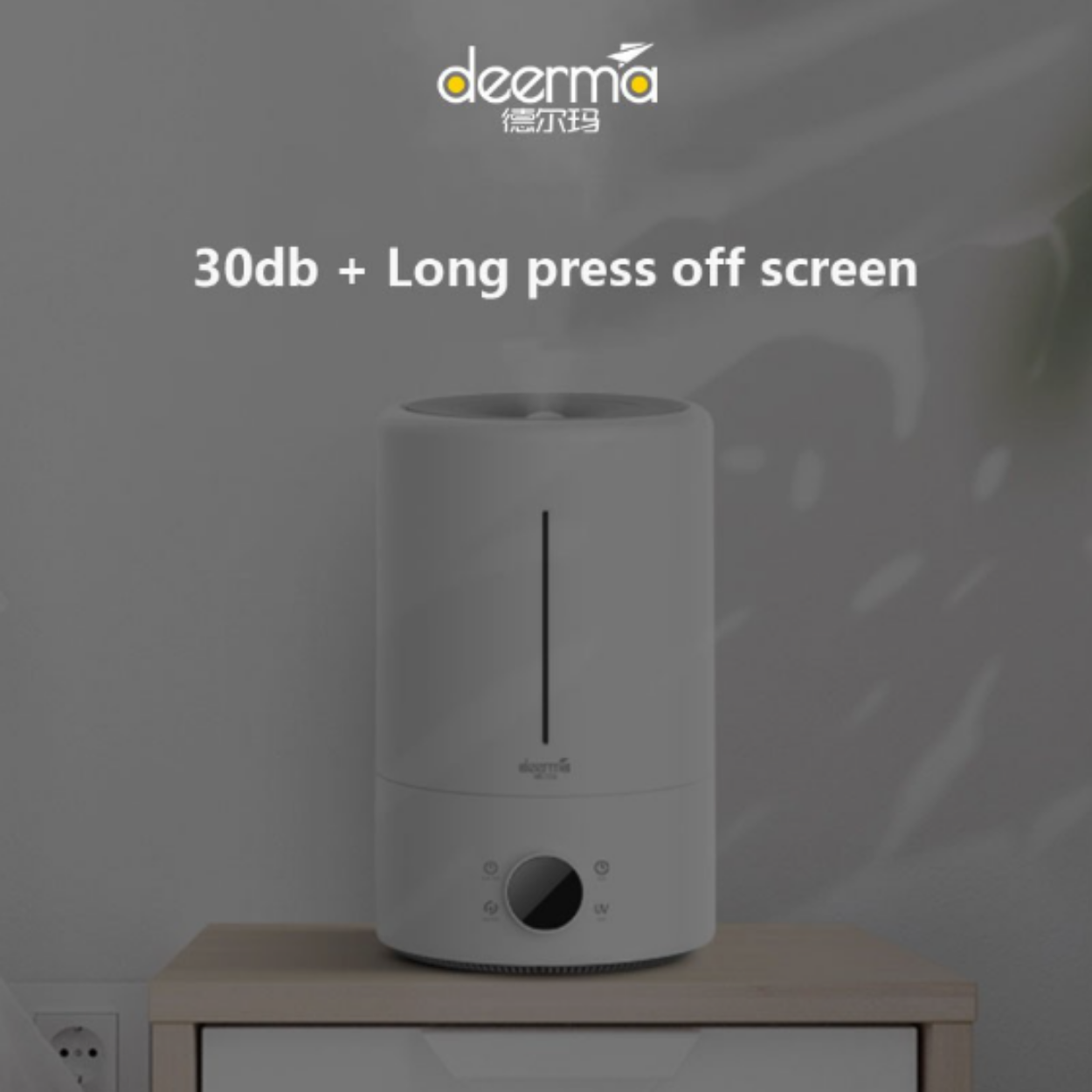 DEERMA F628S Humidifier Touch Sensor 5L UV lamp Water purification Pelembab Udara Ruangan