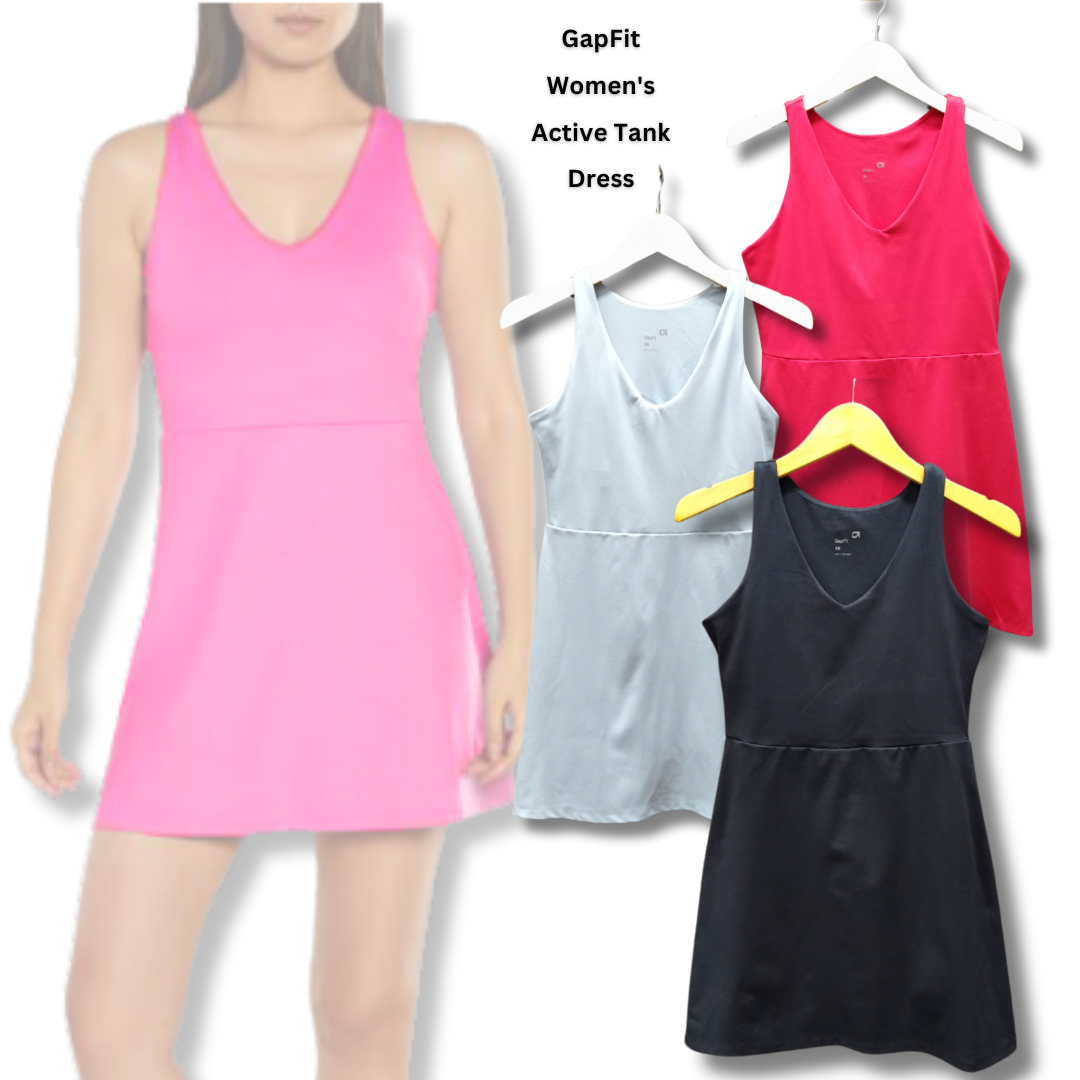 Dress Mini Wanita Tanpa Lengan (GPD393 ACT TANK DRESS)