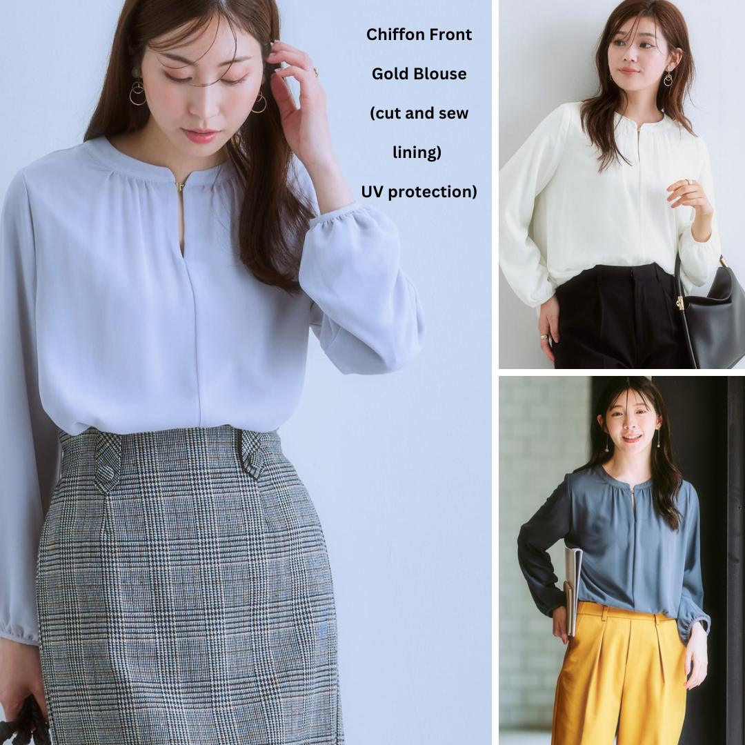 Atasan Blouse Wanita Lengan Panjang (JPN53 TUCK HOOK BLOUSE)