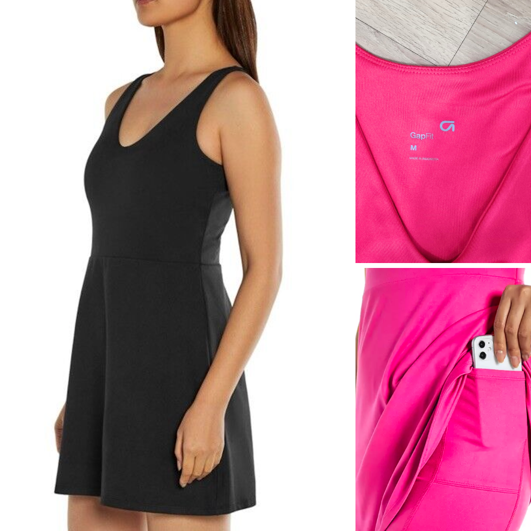 Dress Mini Wanita Tanpa Lengan (GPD393 ACT TANK DRESS)