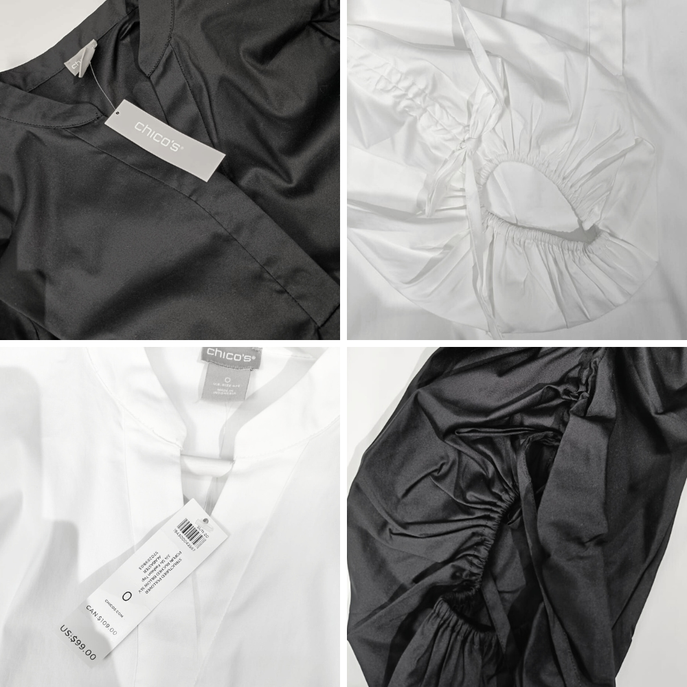 Atasan Blouse Wanita Lengan Panjan (CHC10 3/4SLV RUCHED SH)