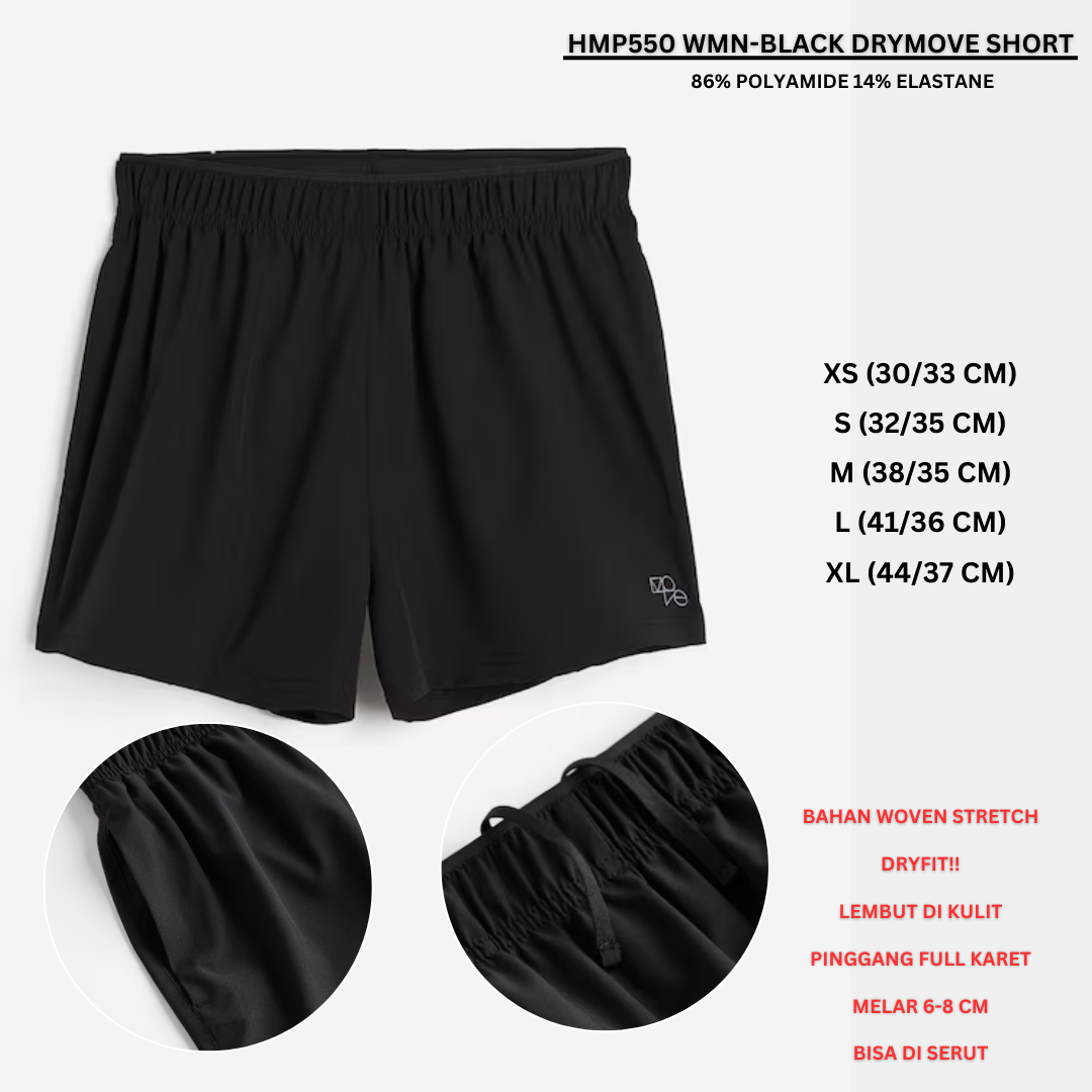 Celena Pendek Olahraga Wanita Woven Stretch (HMP550 WMN DRYMOVE SHORT)