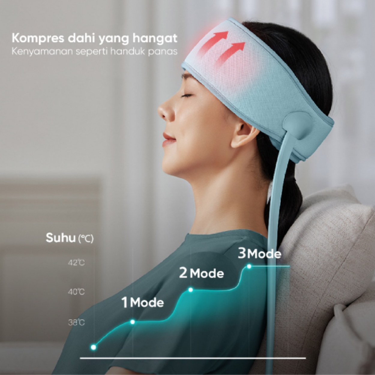 PHILIPS PPM1321 Head Massage Alat Therapy Relaxing Head Massage Dengan Hot Compress Pressure