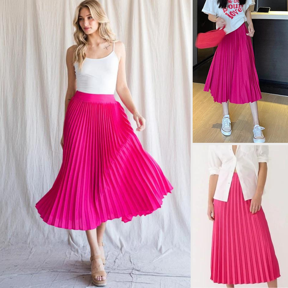 Rok Panjang Rampel Wanita (AND09 ALINE/PLISKET SKIRT)