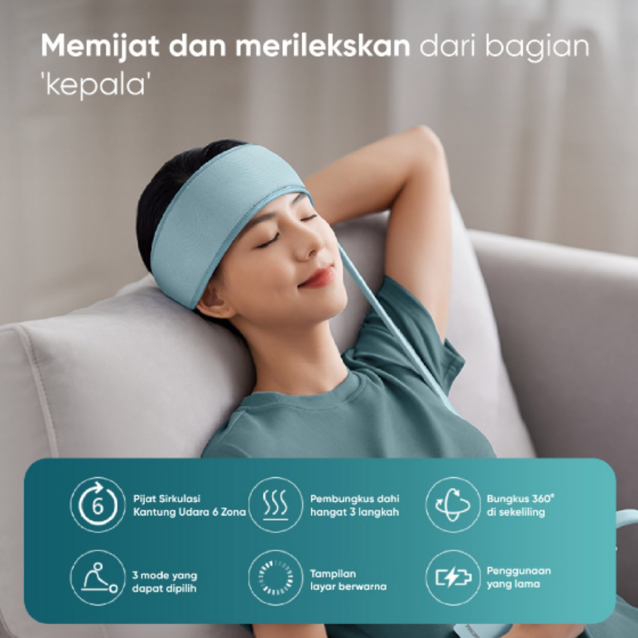 PHILIPS PPM1321 Head Massage Alat Therapy Relaxing Head Massage Dengan Hot Compress Pressure
