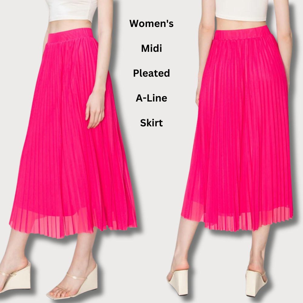 Rok Panjang Rampel Wanita (AND09 ALINE/PLISKET SKIRT)