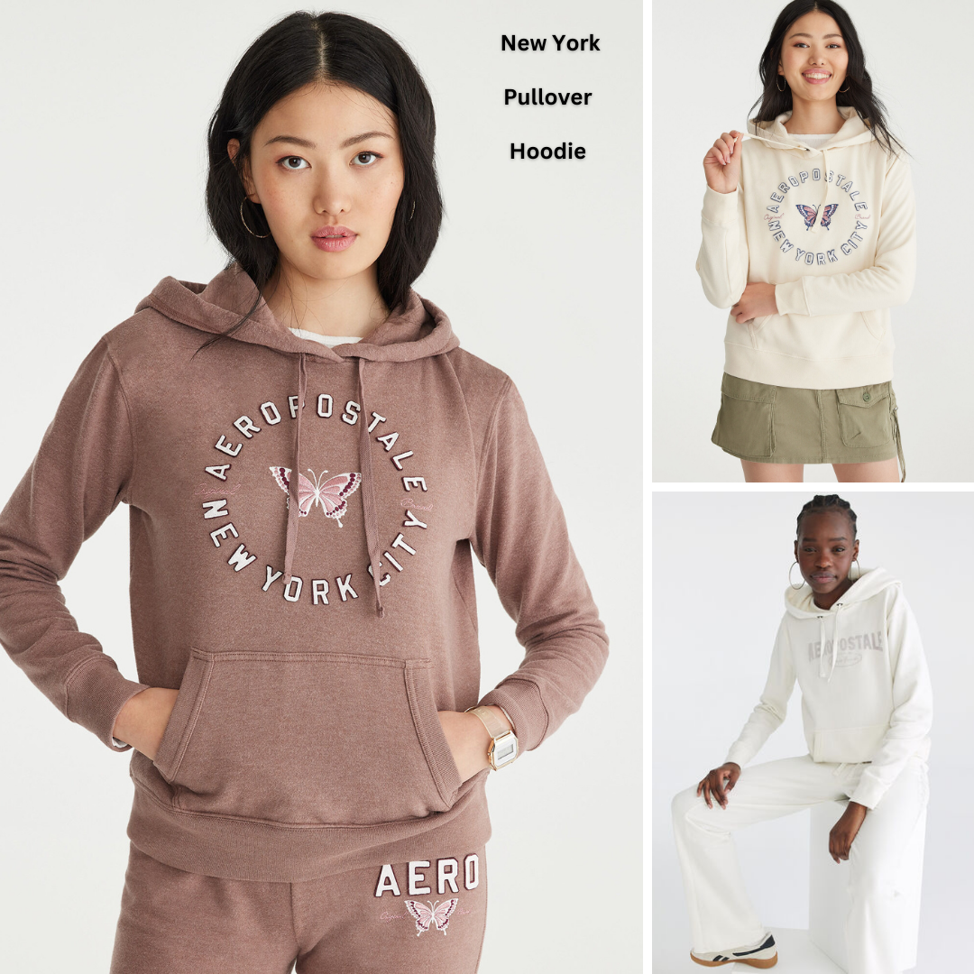 Sweater Hoodie Wanita Lengan Panjang (AERP104 BTFLY HOODIE)