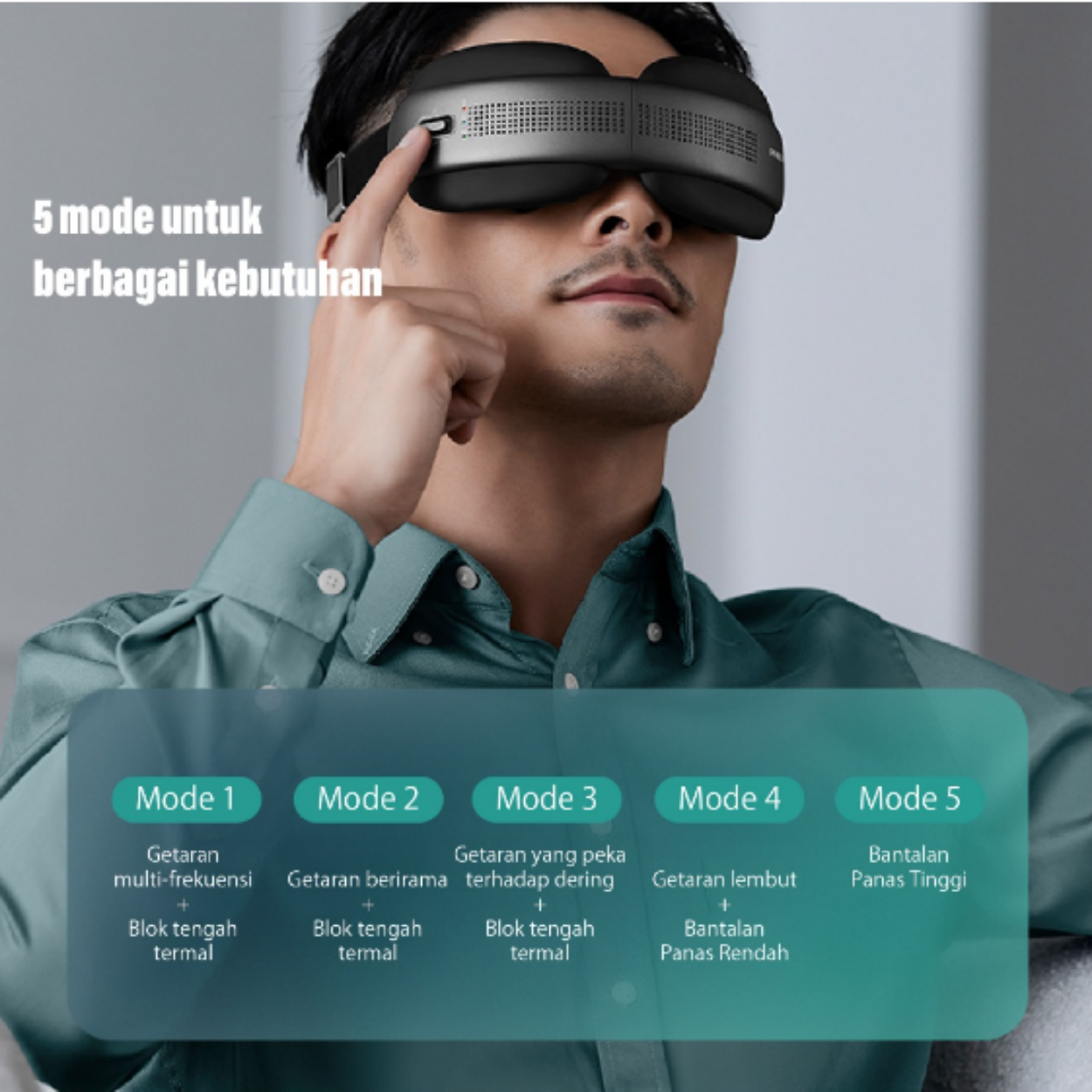 PHILIPS Eye Massage Alat Pijat temperature/Not squeeze eyes/3D stereo sound effect