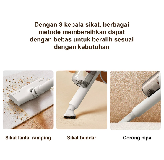 Deerma dx300 Vacuum Cleaner Penyedot Debu Lantai 16KPa Vakum Multifungsi Dust Colector