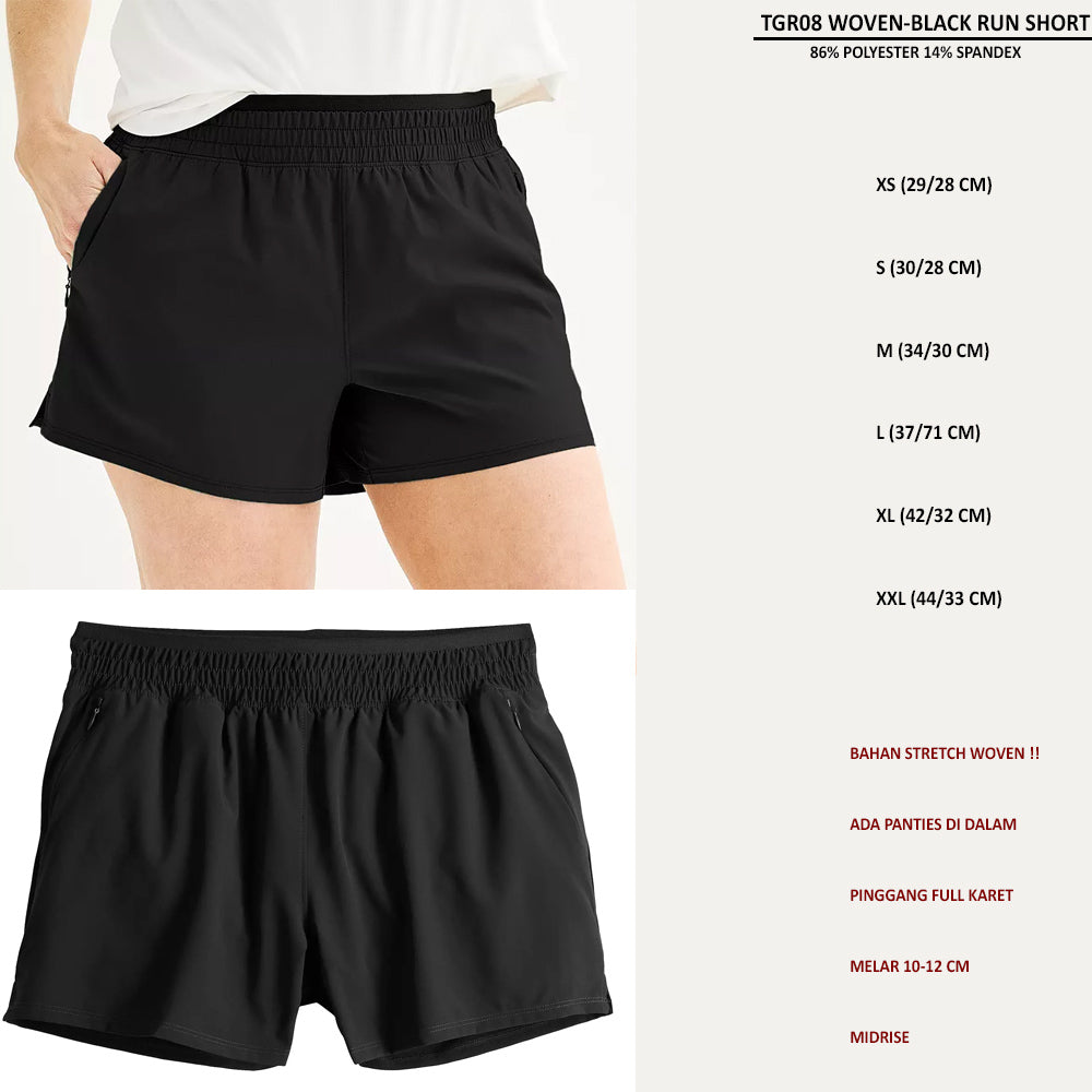 Celana Pendek Olahraga Wanita (TGR08 WOVEN RUN SHORT)