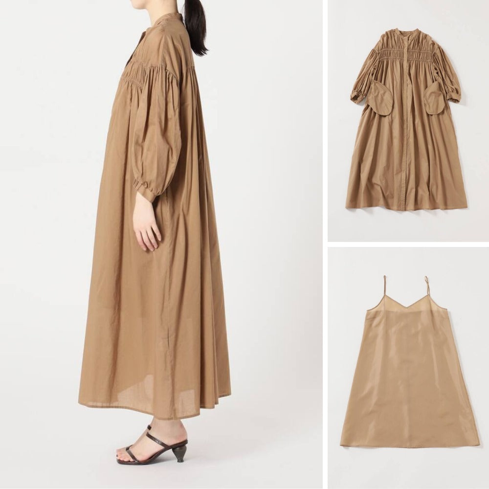 Dress Maxi Wanita Lengan Panjang Soft Cotton (SPC01 VOILE SHIRT DRESS)