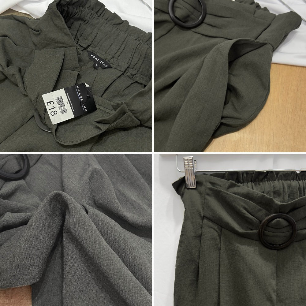 Celana Panjang Kulot Wanita Highwaist (PCK01 PAPERBAG OLIVE CULLOTE)