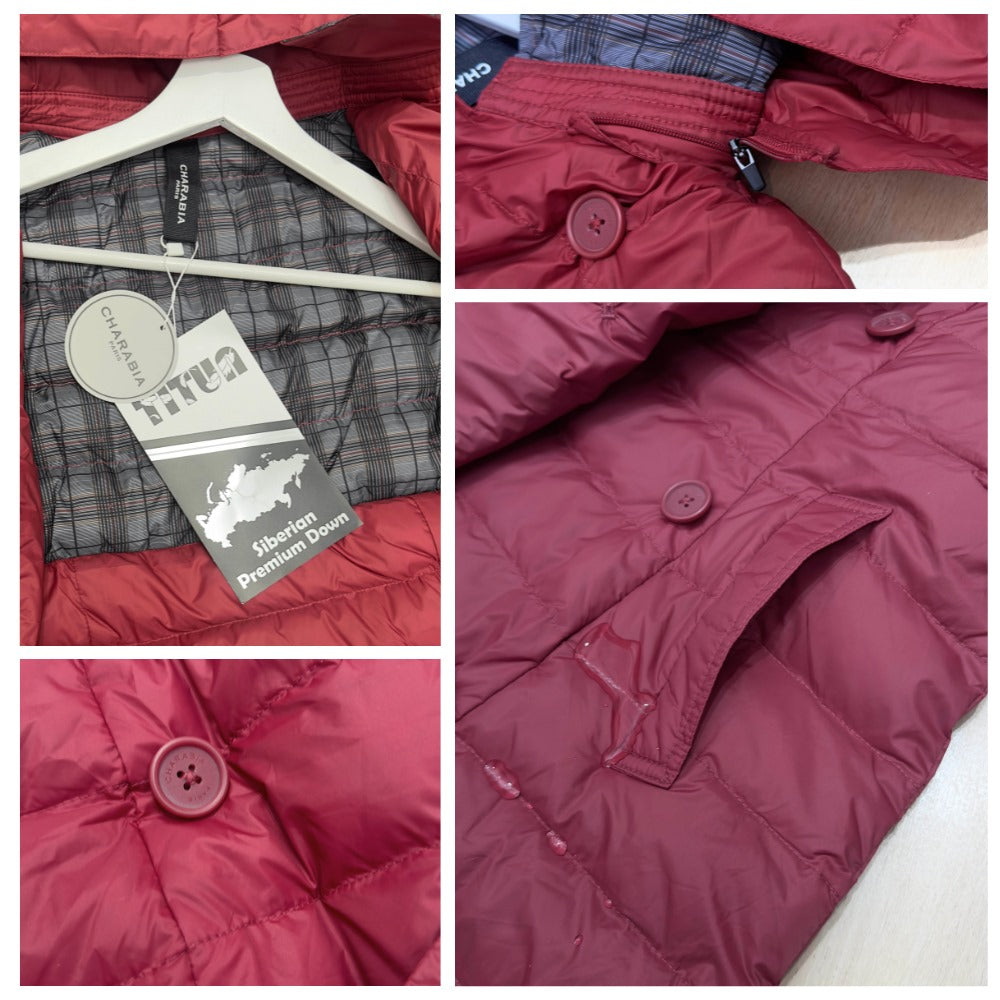 Jaket Musim Dingin Wanita Lengan Panjang Duckdown (CRB01 DOWN-MAROON PUFF JACKET)