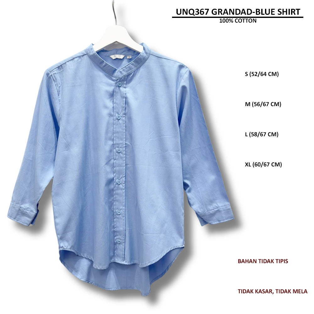 Atasan Kemeja Wanita Lengan Panjang (UNQ367 GRANDAD SHIRT)