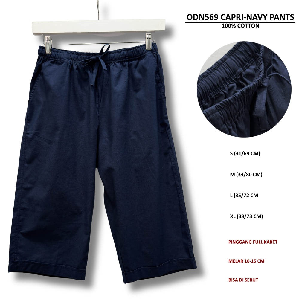 Celana Capri Wanita Bahan Cotton (ODN569 CAPRI PANTS)