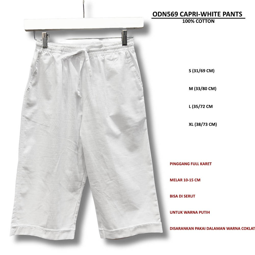 Celana Capri Wanita Bahan Cotton (ODN569 CAPRI PANTS)