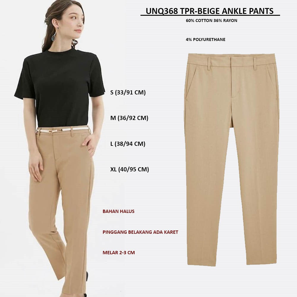 Celana Panjang Wanita Highwaist (UNQ368 TAPERED PANTS)