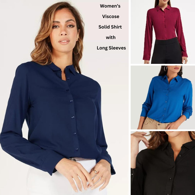 Atasan Blouse Wanita Lengan Panjang (SPL26 COLLAR BLOUSE