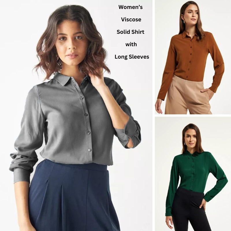 Atasan Blouse Wanita Lengan Panjang (SPL26 COLLAR BLOUSE