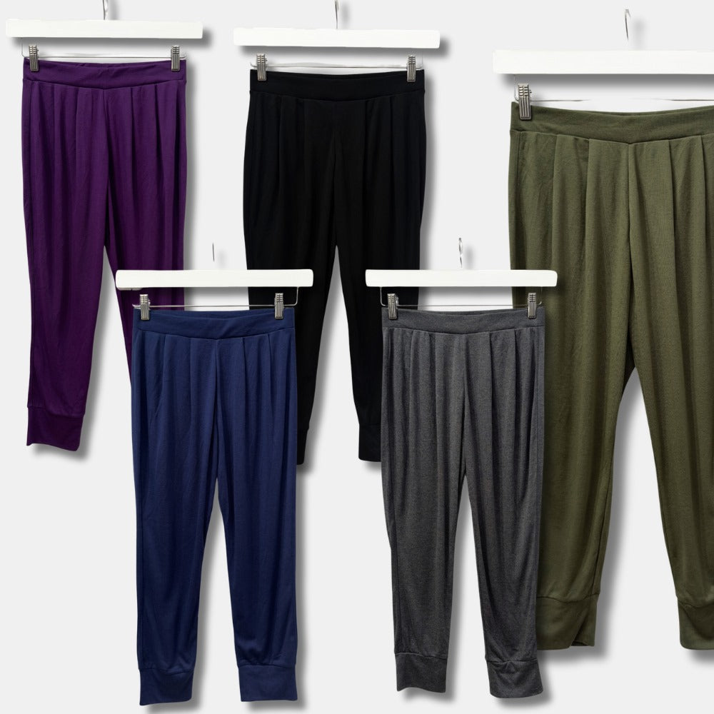 Celana Panjang Jogger Wanita (UNQ371 DRAPED CROP JOGGER)
