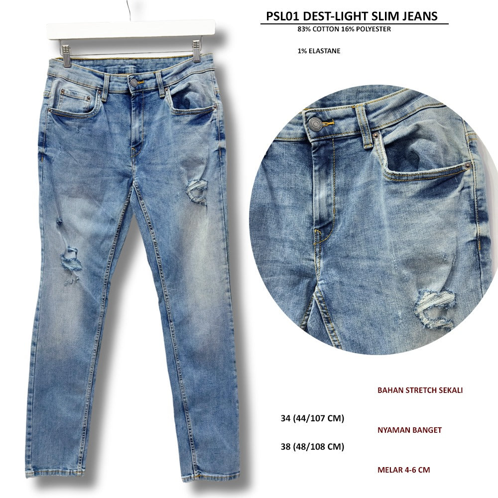 Celana Panjang Jeans Pria Slimfit Stretch (PSL01 SLIMFIT JEANS)