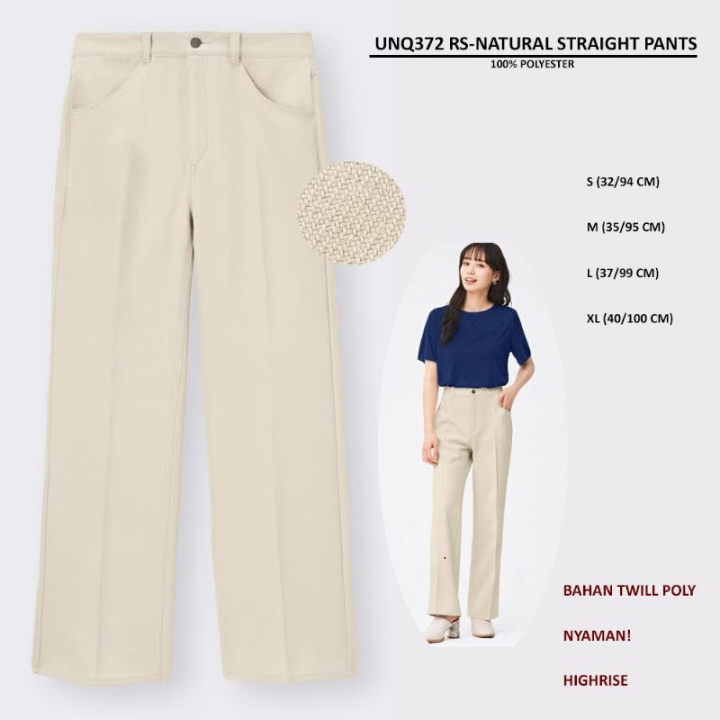 Celana Panjang Wanita Straight Highrise (UNQ372 RS STRAIGHT PANTS)