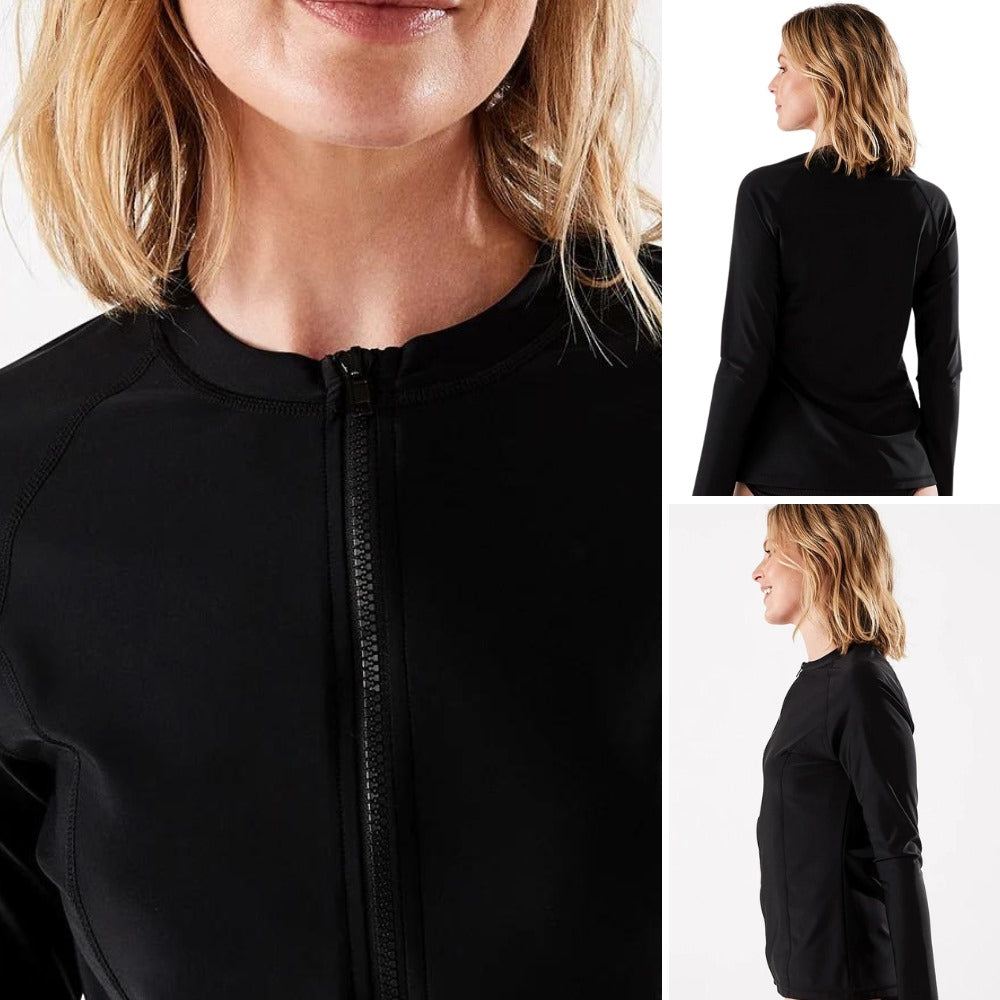 Jacket Sport Wanita Lengan Panjang (ANK86 RASH BLACK JACKET)