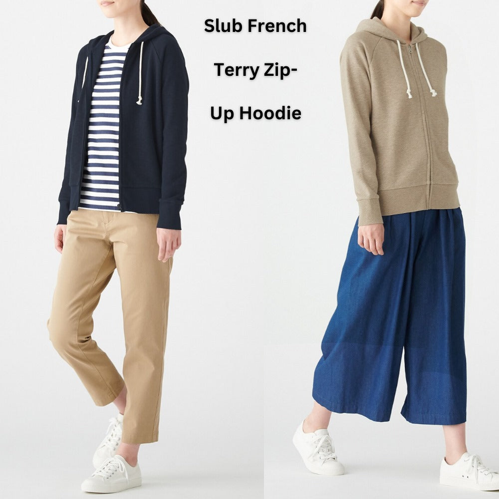 Jaket Hoodie Wanita French Terry Stretch (MJI16 SLUB TERRY JACKET)
