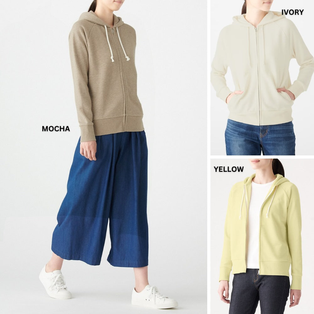 Jaket Hoodie Wanita French Terry Stretch (MJI16 SLUB TERRY JACKET)