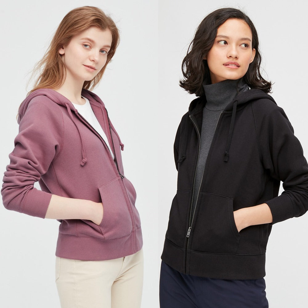 Jaket Wanita Lengan Panjang Terry (UNQ343 FULLZIP HOOD JACKET)