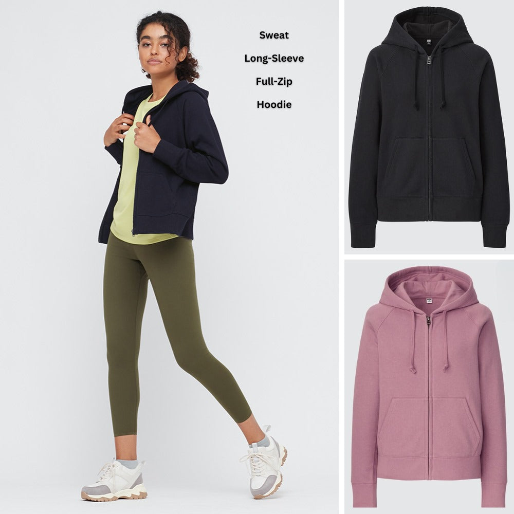 Jaket Wanita Lengan Panjang Terry (UNQ343 FULLZIP HOOD JACKET)