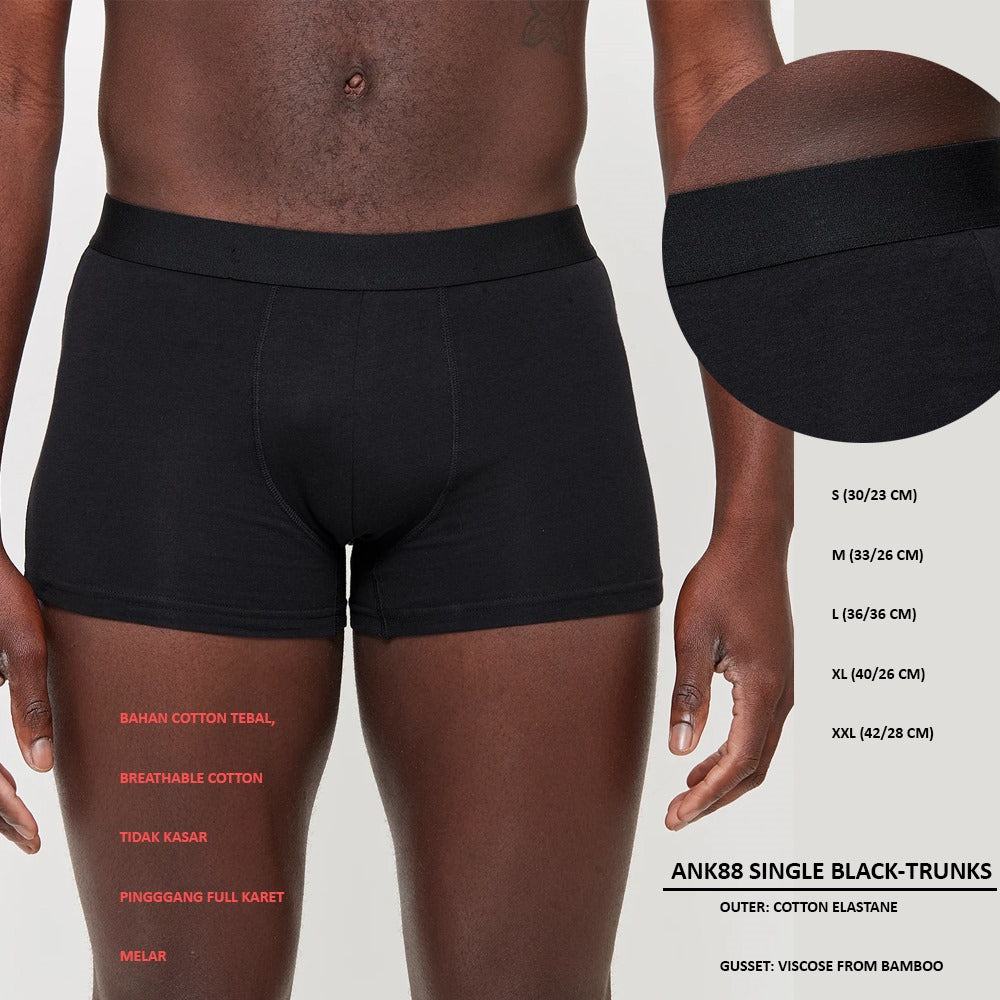 Celana Dalam Pria Cotton (ANK88 SINGLE BLACK)