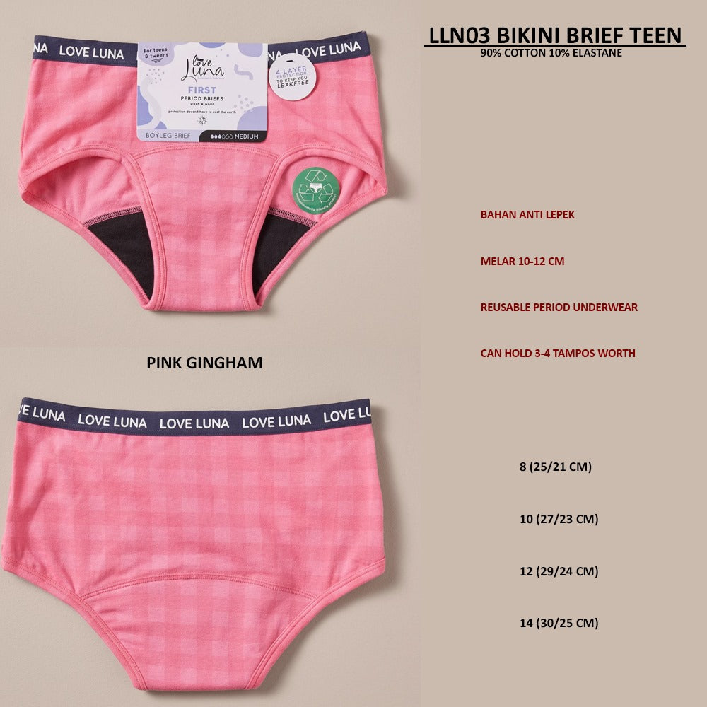 Celana Dalam Period Wanita (LLN03 BIKINI BRIEF TEEN)
