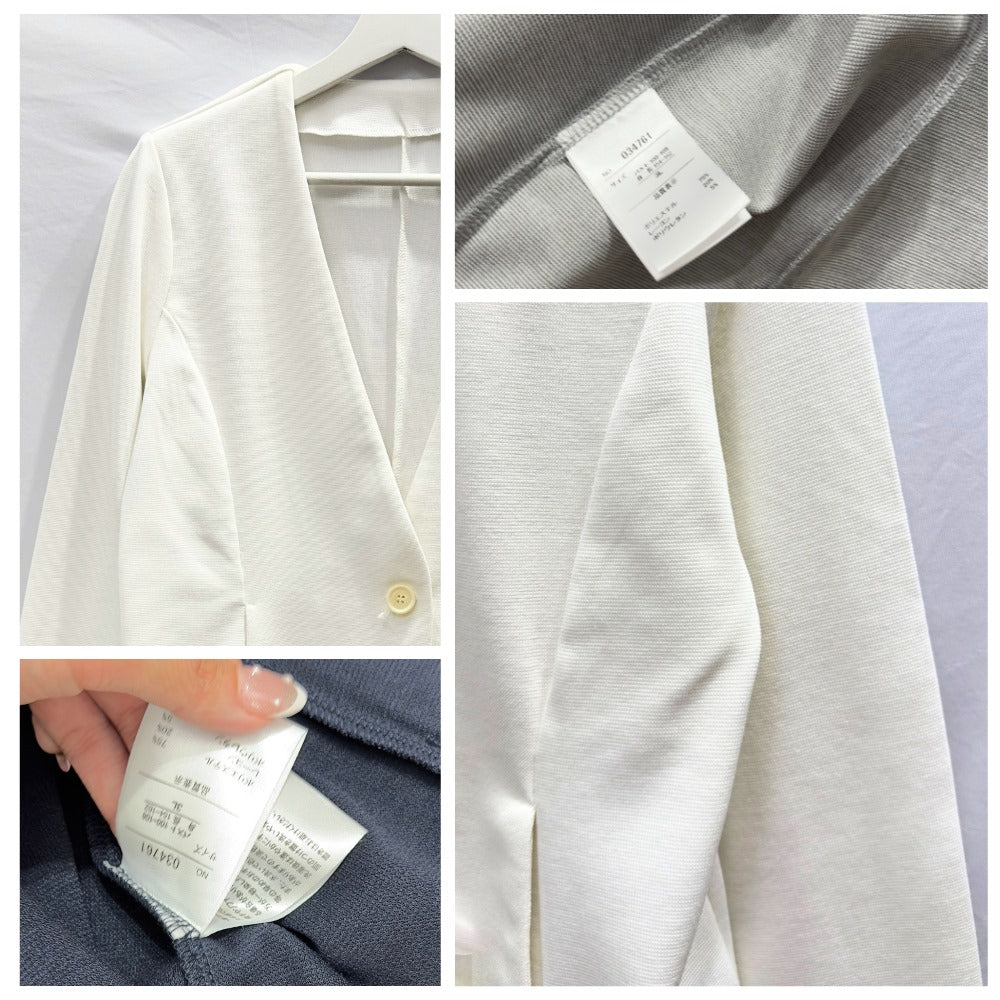 Blazer Wanita Lengan Panjang Stretch (JPN19 COLLARLESS BLAZER)