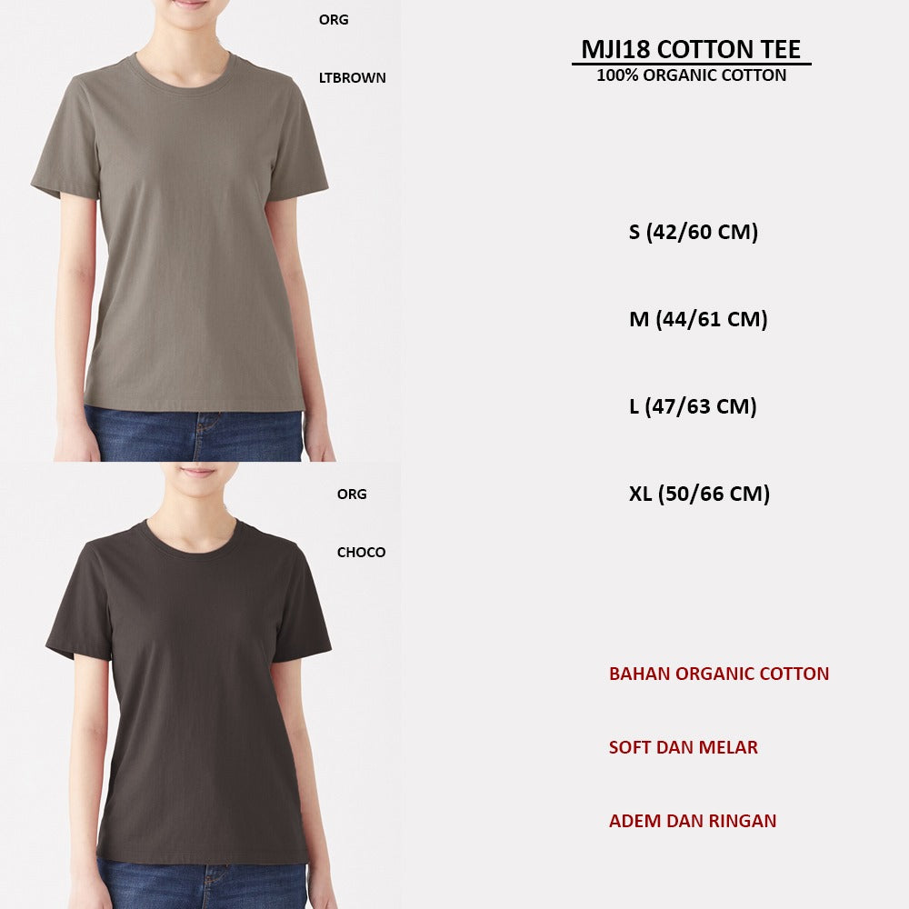 Atasan Kaos Wanita Lengan Pendek (MJI18 COTTON TEE)
