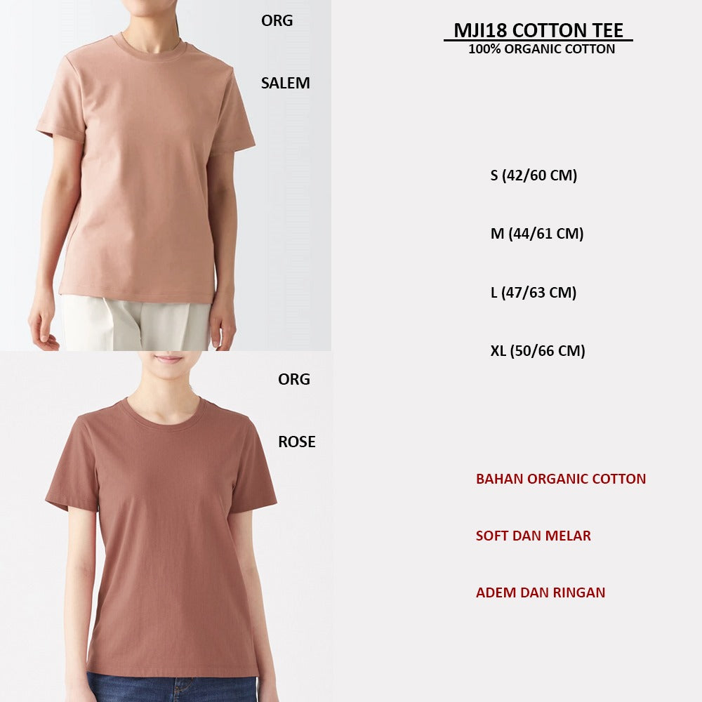 Atasan Kaos Wanita Lengan Pendek (MJI18 COTTON TEE)