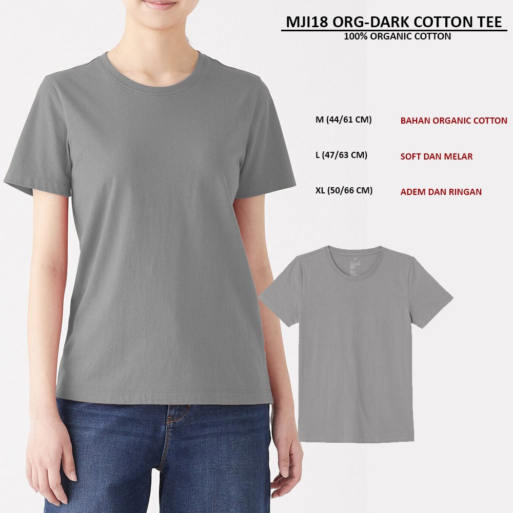 Atasan Kaos Wanita Lengan Pendek (MJI18 COTTON TEE)