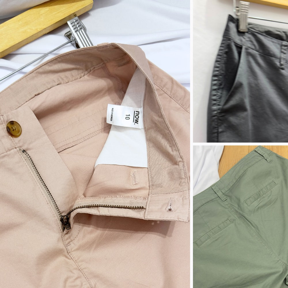 Celana Panjang Wanita Straight Highrise (NOW04 CHINO STRAIGHT PANT)