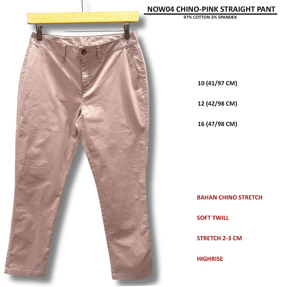 Celana Panjang Wanita Straight Highrise (NOW04 CHINO STRAIGHT PANT)