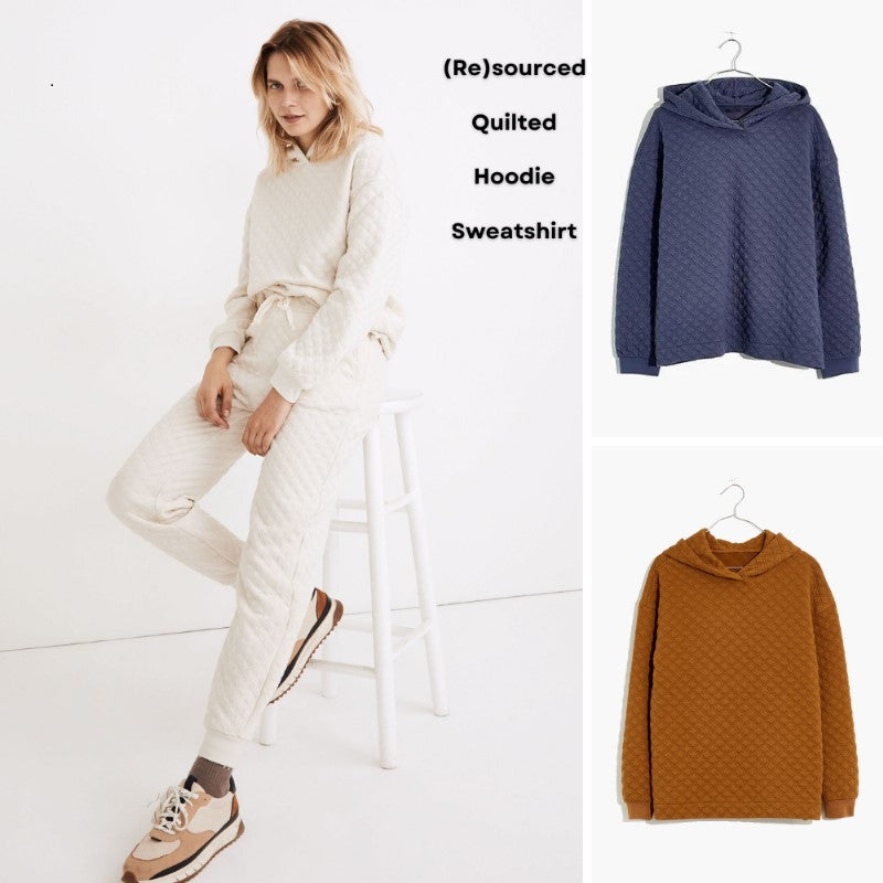 Sweater Wanita Lengan Panjang Oversized (MDW07 QUILT HOODIE)