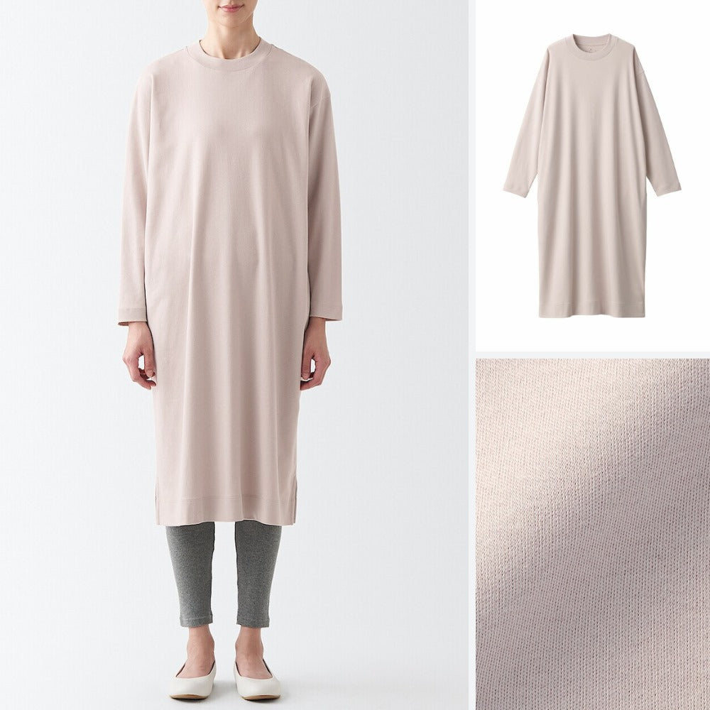 Dress Midi Wanita Lengan Panjang (MJI18 SMOOTH LTBEIGE DR)