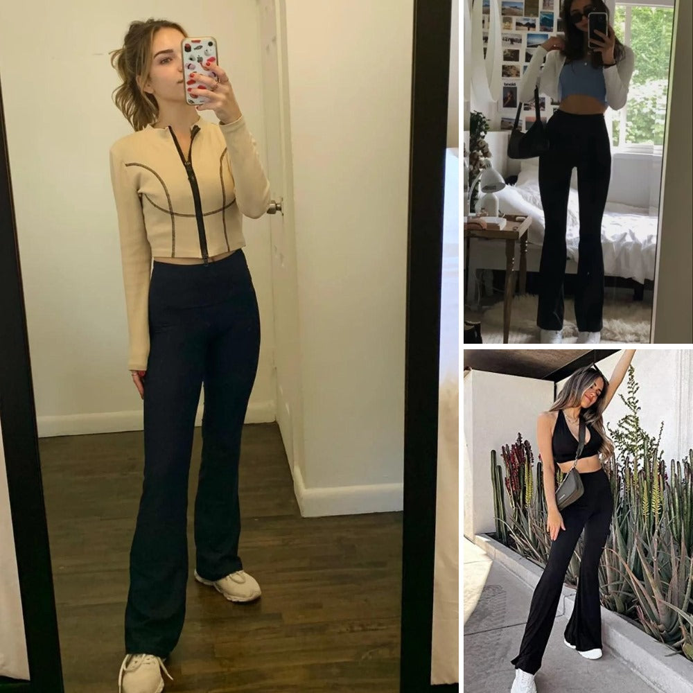 Celana Panjang Legging Wanita Highwaist (ODN598 SLIM BOOTCUT)