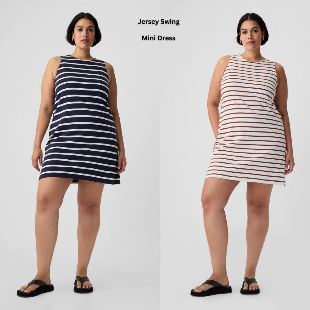Dress Mini Wanita Tanpa Lengan Thick Cotton (GPD386 SWING DRESS)