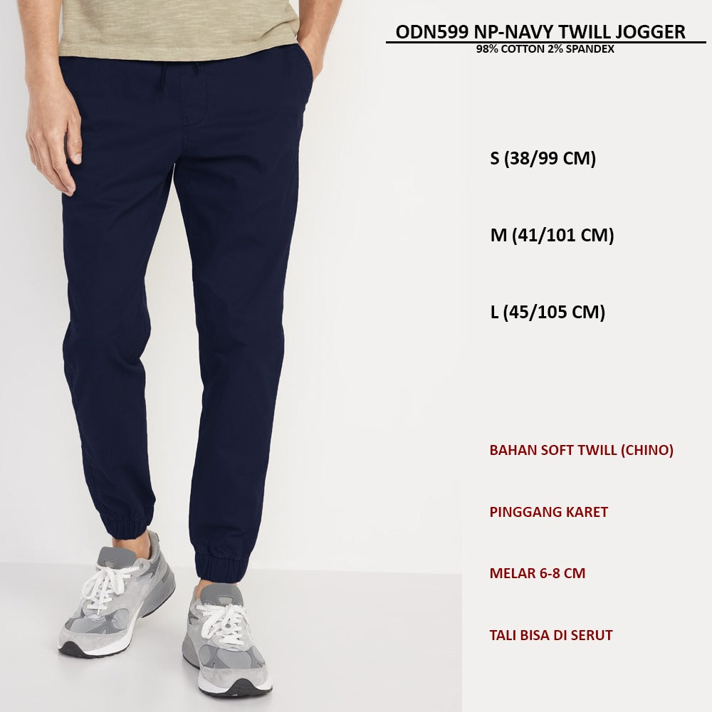 Celana Panjang Jogger Pria Soft Twill (ODN599 NP TWILL JOGGER)