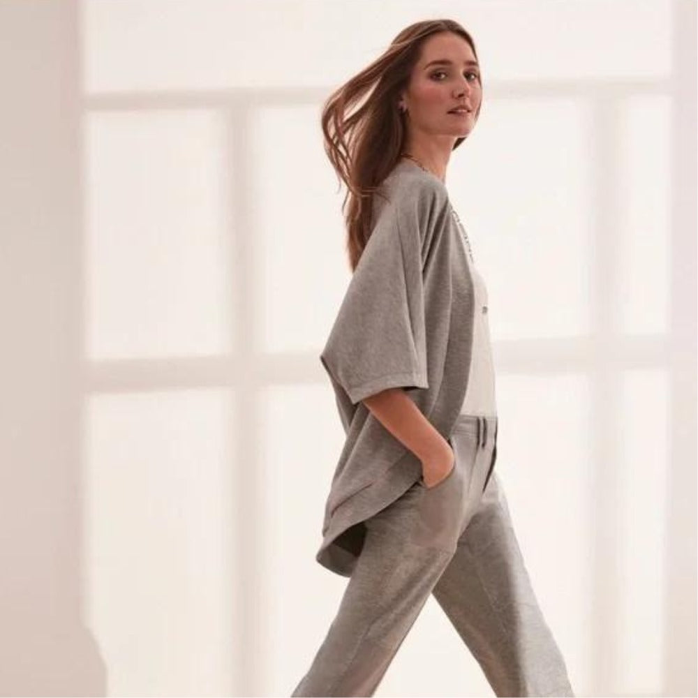 Cardigan Wanita Lengan Panjang Oversized (WHBM02 COCOON GRAY COVERUP)